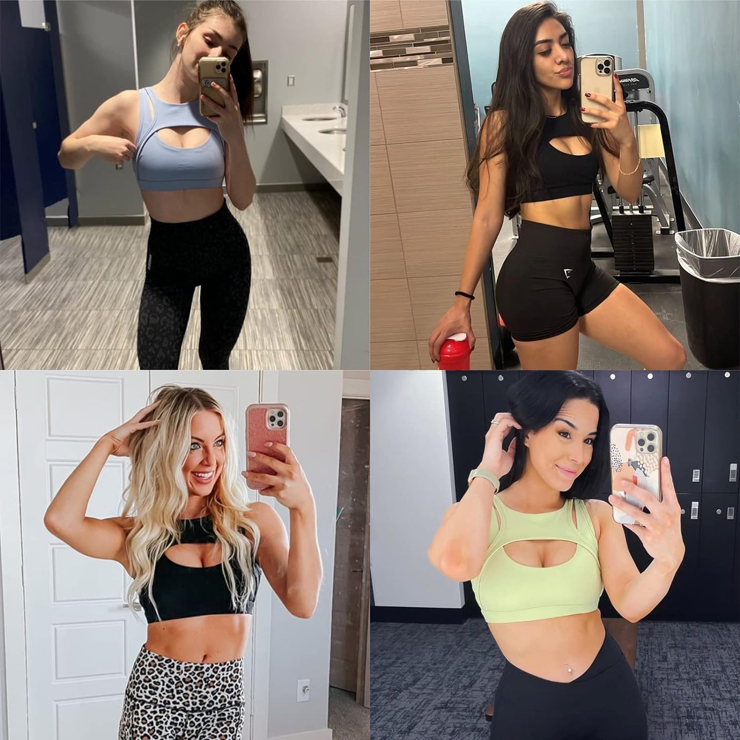 Womens Sports Bras, High Support White