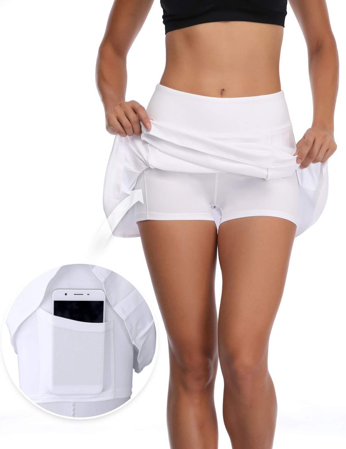 Women's skirts with side internal pockets