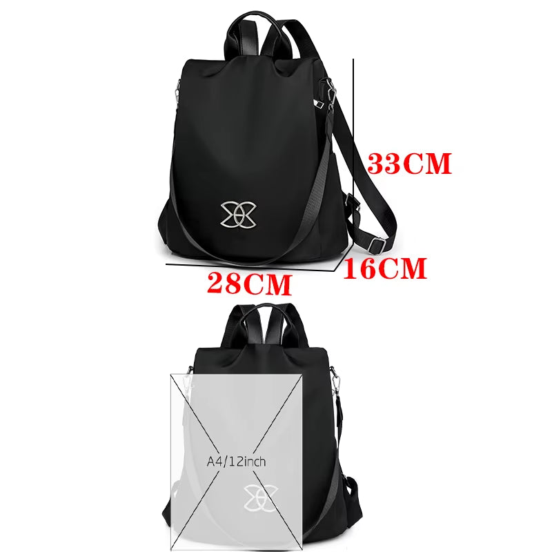 Waterproof Oxford Women Backpack Fashion Anti-Theft 