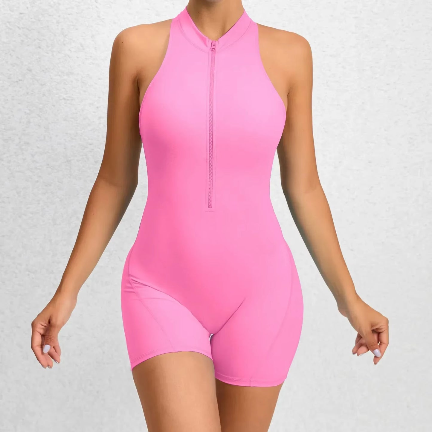 Sexy Hollow Backless Scrunch Butt Sport Yoga Romper