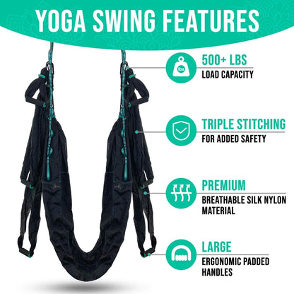 Premium Aerial Hammock anti Gravity Yoga Swing Kit