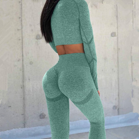 Women Butt Lifting 2 Piece Workout Outfits