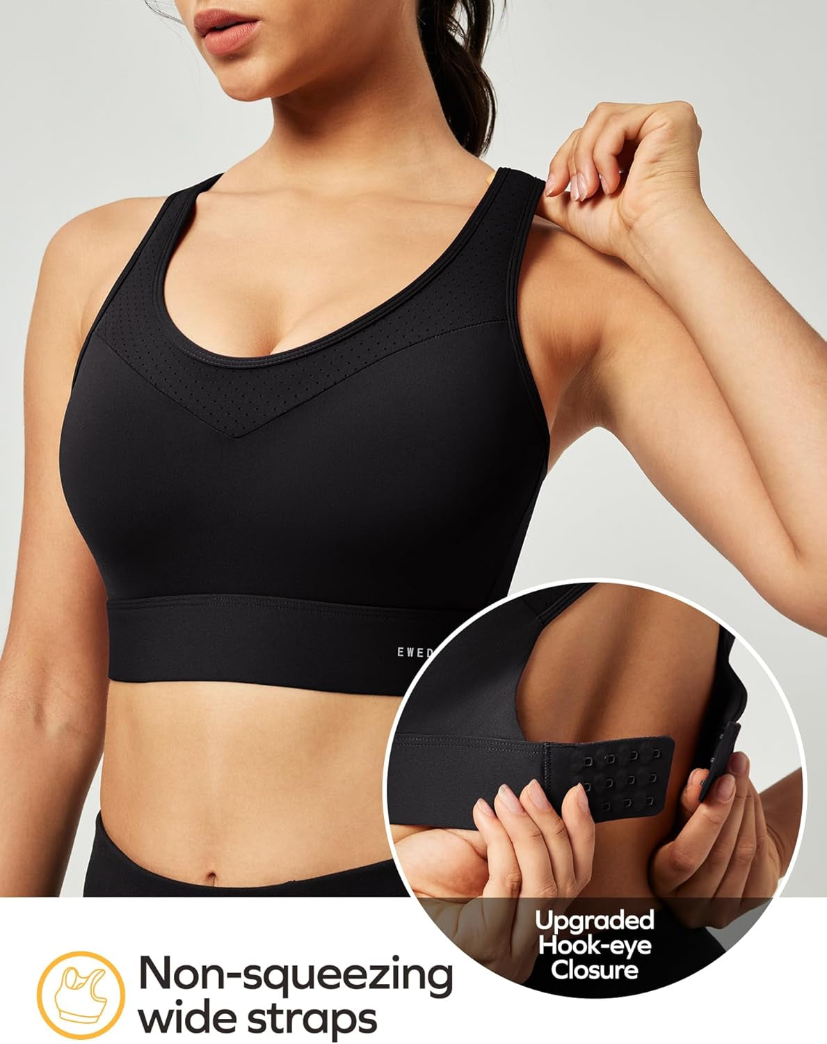 Sports Bras for Women High Support High Impact Sports Bras for Women Large Bust Push up Racerback Workout Running Bra