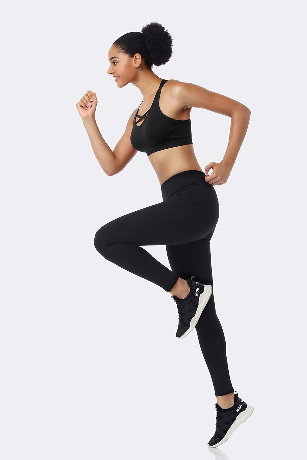 Strappy Sports Bras for Women - Medium Support Wirefree Yoga Bra Activewear