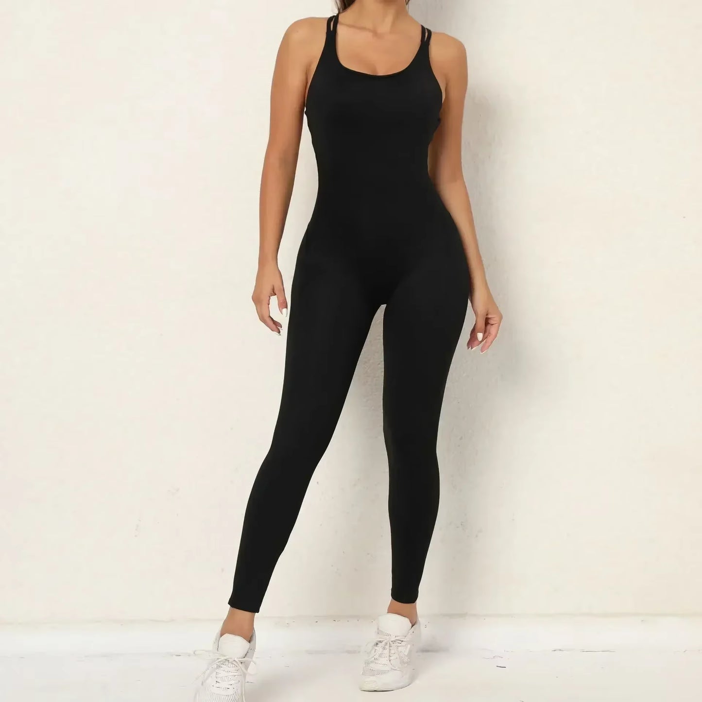 Sexy Backless Bodycon Yoga Sport Suit 