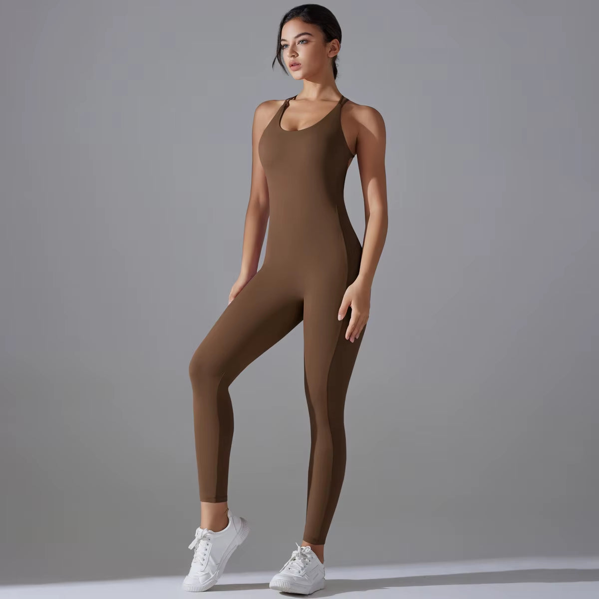 Sexy Backless Bodycon Scrunch Yoga Suit