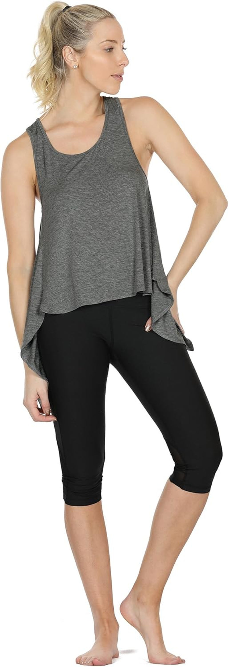 Tie Back Yoga Tops for Women