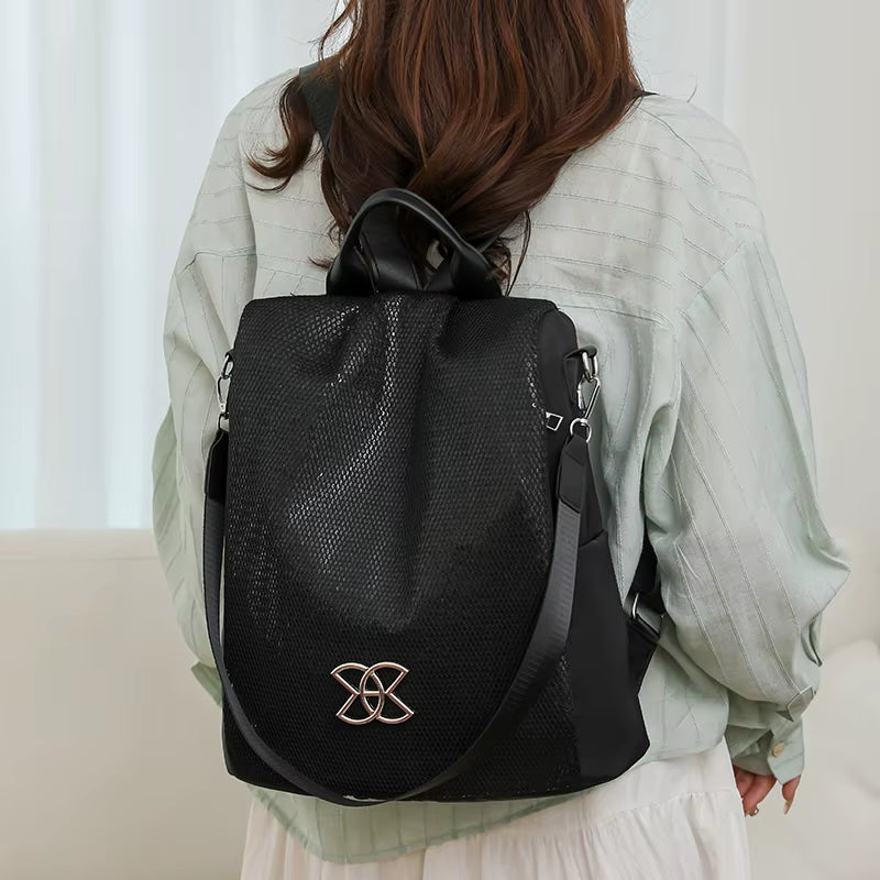 Waterproof Oxford Women Backpack Fashion Anti-Theft 