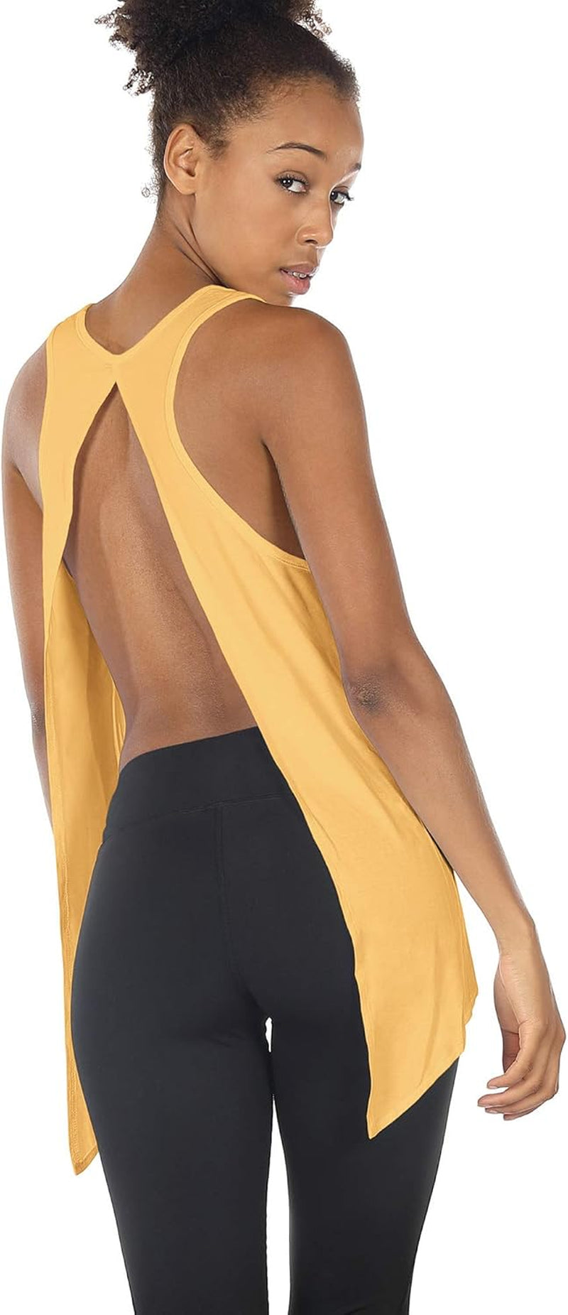 Tie Back Yoga Tops for Women