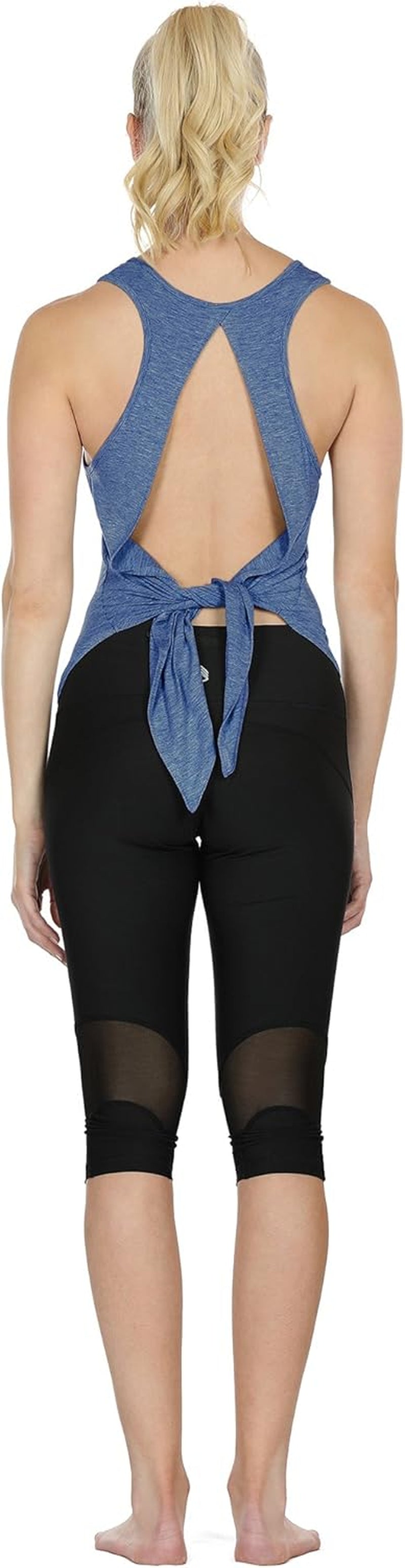 Tie Back Yoga Tops for Women