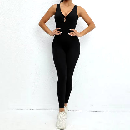 New Sportswear Woman Gym Fitness Overalls 