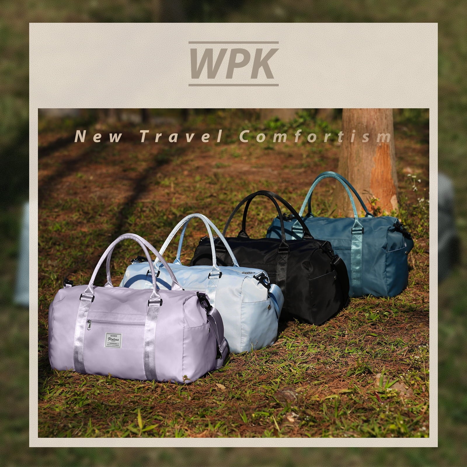 Gym Bag Womens Mens with Shoes Compartment and Wet Pocket